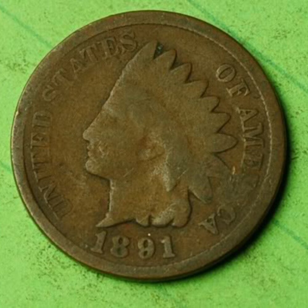 🌱💰👀🌟1891 Indian Head Cent Penny 1c Lot X125🌟🌱💰👀